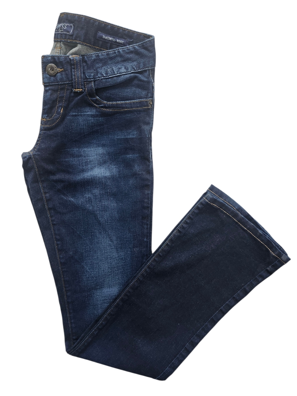 GUESS Low-rise Daredevil Boot Cut Jeans
